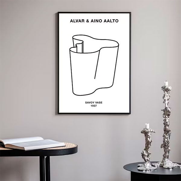 Póster decorativo jarrón Savoy