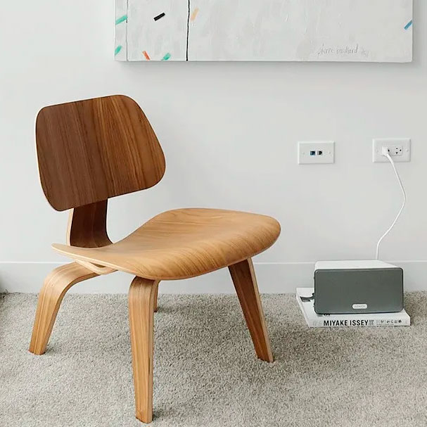 Silla baja de diseño