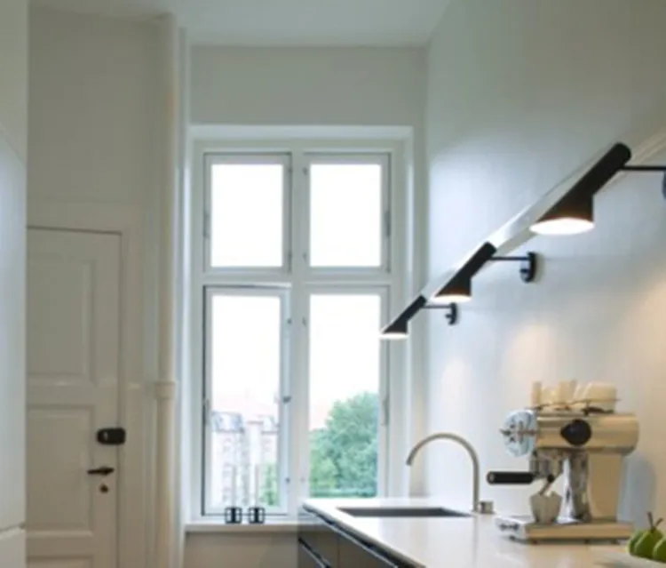 Aplique de pared de estilo nórdico y diseño tipo Jacobsen, con cabezal orientable - Imagen 5
