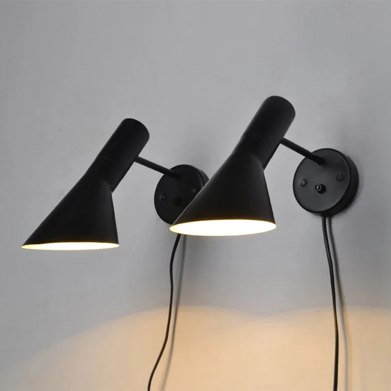 Aplique de pared de estilo nórdico y diseño tipo Jacobsen, con cabezal orientable - Imagen 2