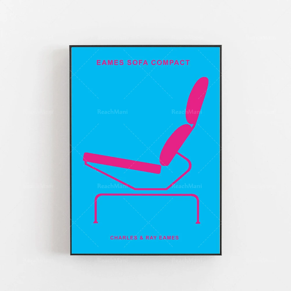 Reproducción del póster de la silla Jacobson de Alvar Aalto, diseño de mediados del siglo XX, estilo vintage - Imagen 4