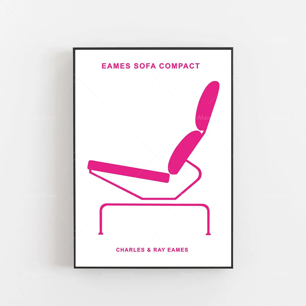 Reproducción del póster de la silla Jacobson de Alvar Aalto, diseño de mediados del siglo XX, estilo vintage - Imagen 2