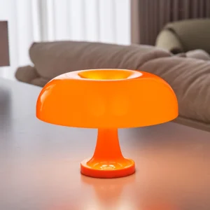 Lámpara de mesa decorativa de estilo retro en forma de seta