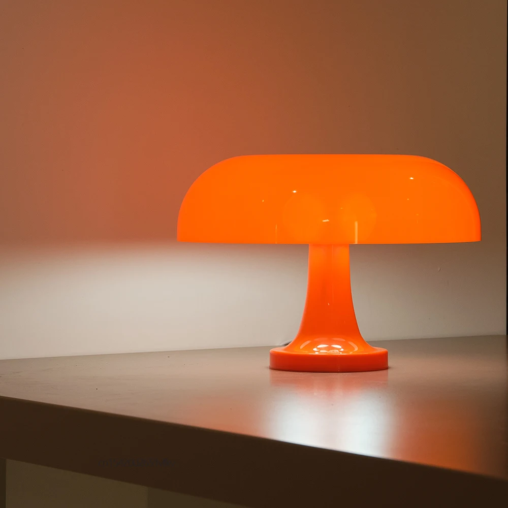 Lámpara de mesa decorativa de estilo retro en forma de seta - Imagen 4