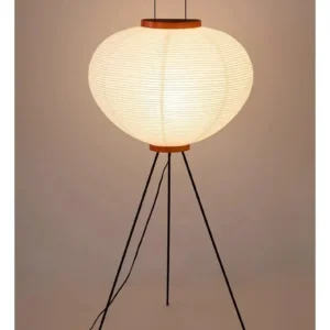 Lámpara de pie de estilo japonés Wabi Sabi