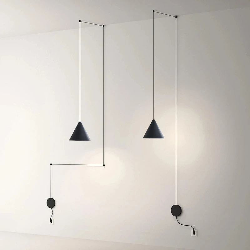 Lámpara colgante de estilo nórdico minimalista para hacer combinaciones
